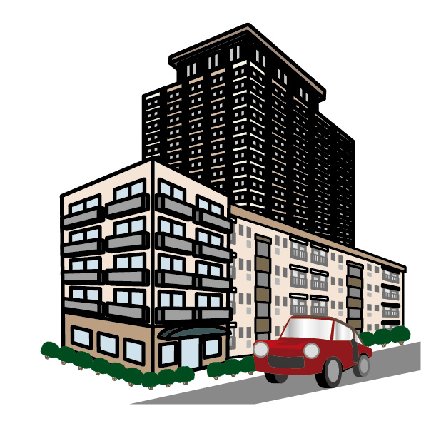 マンションのイラスト